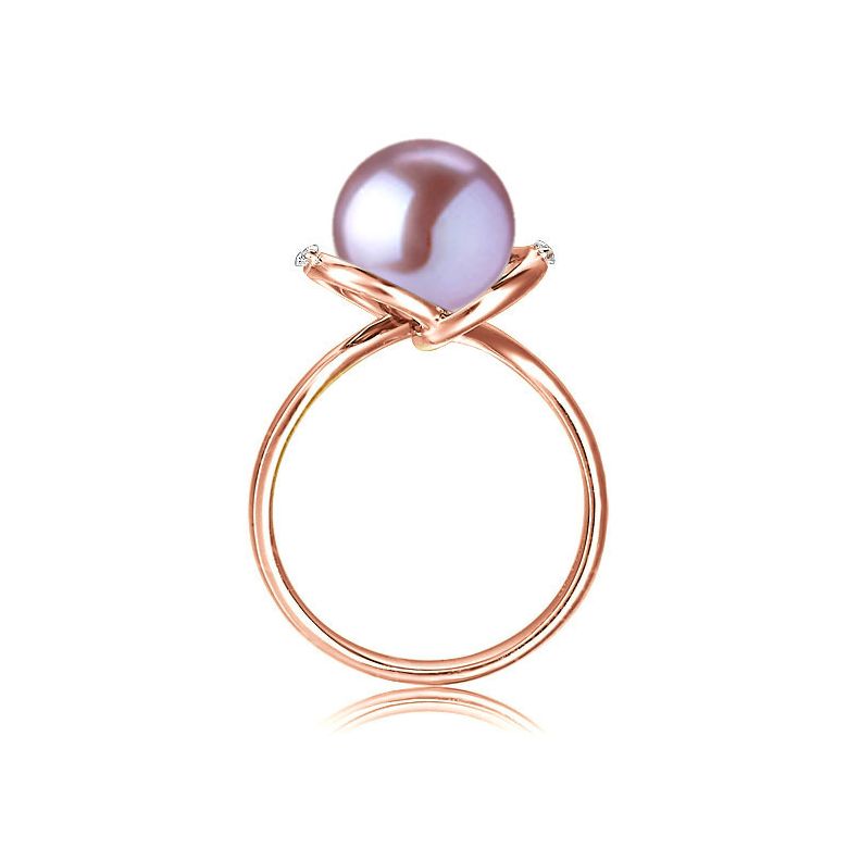 Anello La Joconde - Oro Rosa 18kt e Perla d'Acqua Dolce - 3