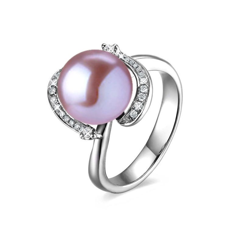 Anello Voluptueuse - Oro Bianco, Perla d'Acqua Dolce - 1