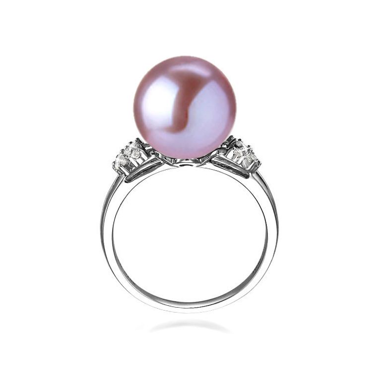 Anello Alexandrie - Oro Bianco, Perla d'Acqua Dolce - 3