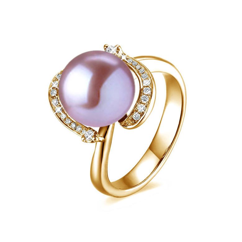 Anello Voluptueuse - Oro Giallo, Perla d'Acqua Dolce - 4