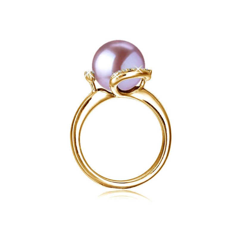 Anello Voluptueuse - Oro Giallo, Perla d'Acqua Dolce - 6