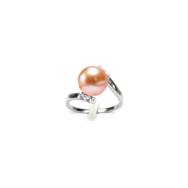 Anello Cyrano - Oro Bianco 18kt e Perla d'Acqua Dolce - 1