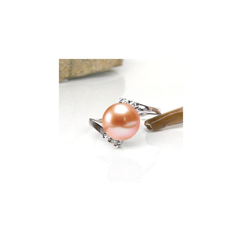 Anello Cyrano - Oro Bianco 18kt e Perla d'Acqua Dolce - 3