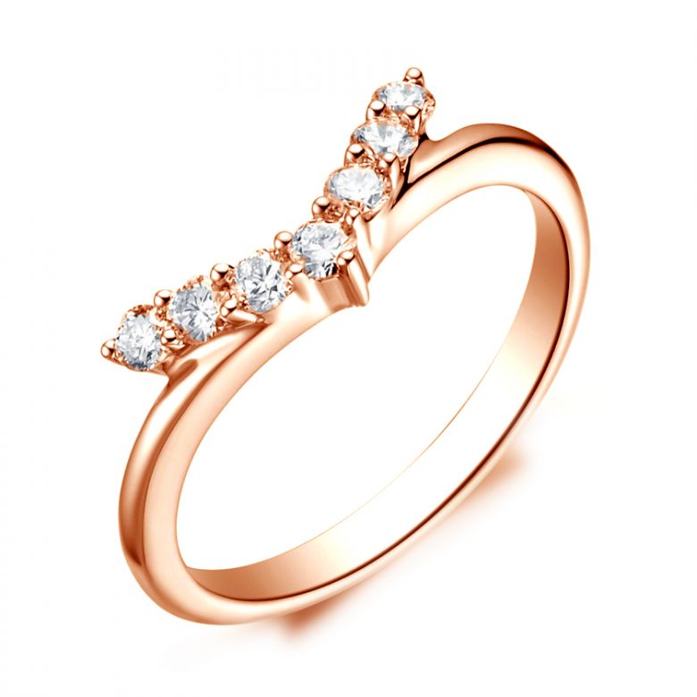 Anello Donna Freedom - Oro Rosa & Diamanti VS/G | Gemperles - 1