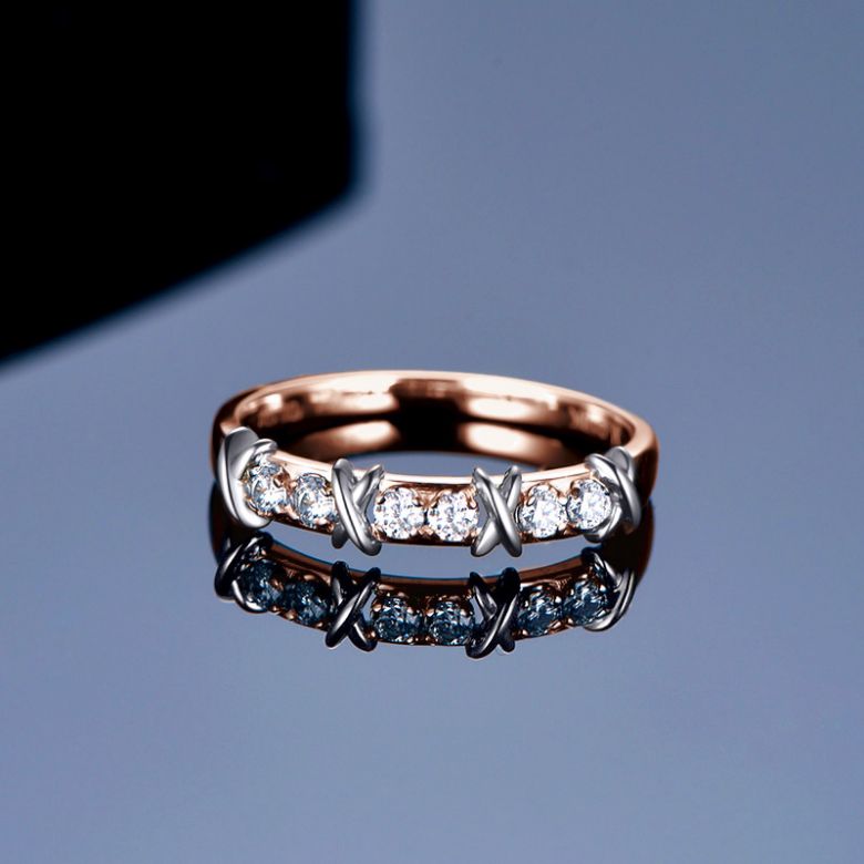 Anello X MODE - 2 oro rosa - 3