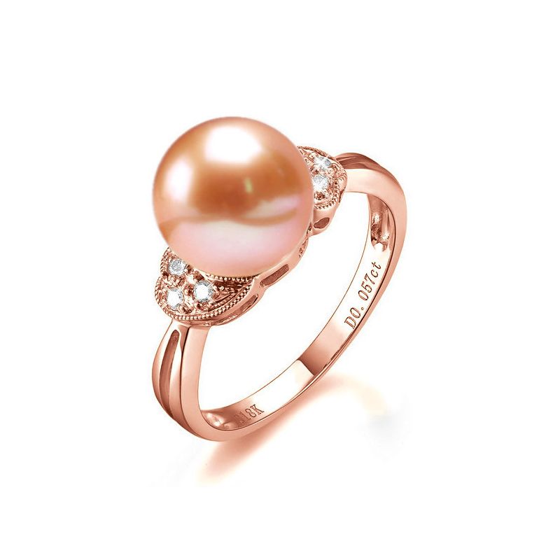 Anello Heureux Stratagème - Oro Rosa 18kt e Perla d'Acqua Dolce - 1