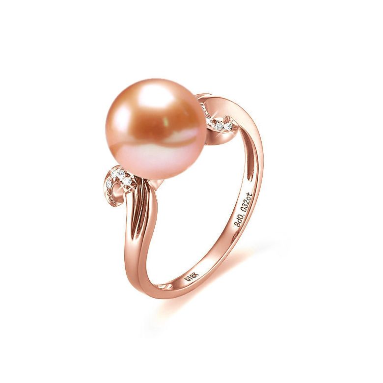 Anello Music Hall - Oro Rosa 18kt e Perla d'Acqua Dolce - 1