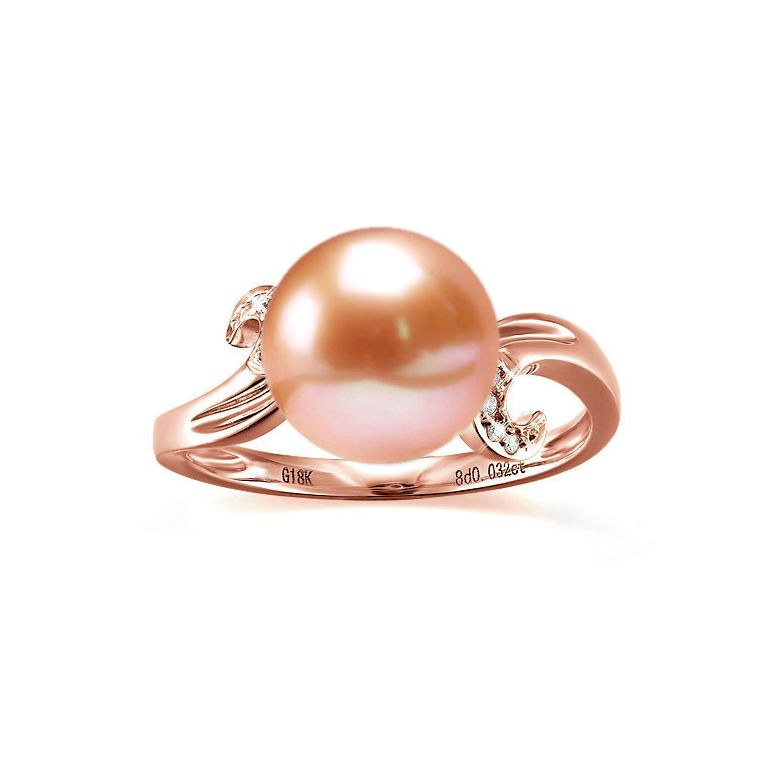 Anello Music Hall - Oro Rosa 18kt e Perla d'Acqua Dolce - 2