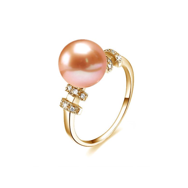 Anello Rigoletto - Oro Giallo 18kt e Perla d'Acqua Dolce - 1