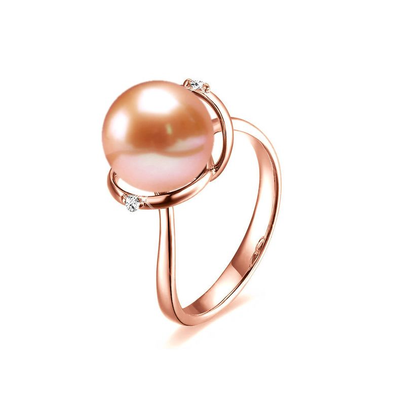 Anello La Joconde - Oro Rosa 18kt e Perla d'Acqua Dolce - 1