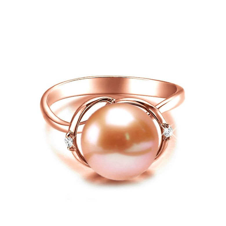 Anello La Joconde - Oro Rosa 18kt e Perla d'Acqua Dolce - 2