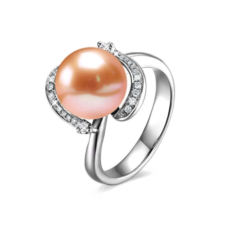 Anello Voluptueuse - Oro Bianco, Perla d'Acqua Dolce - 1
