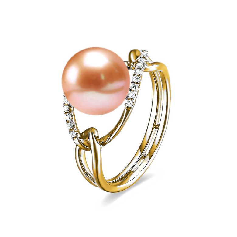 Anello À l'Unisson - Oro Giallo, Perla d'Acqua Dolce - 1
