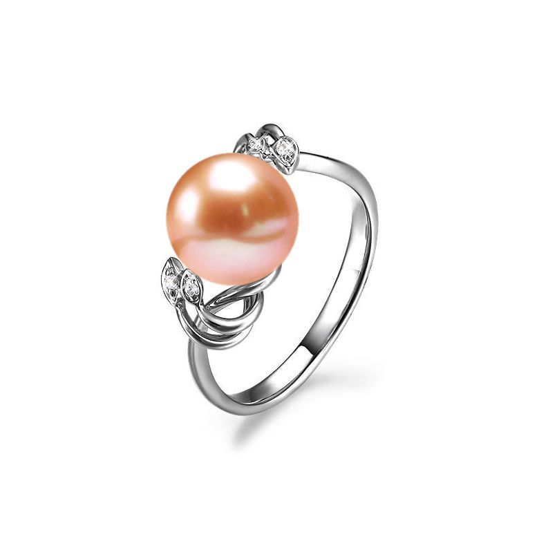 Anello Calisto - Oro Bianco 18kt e Perla d'Acqua Dolce - 1