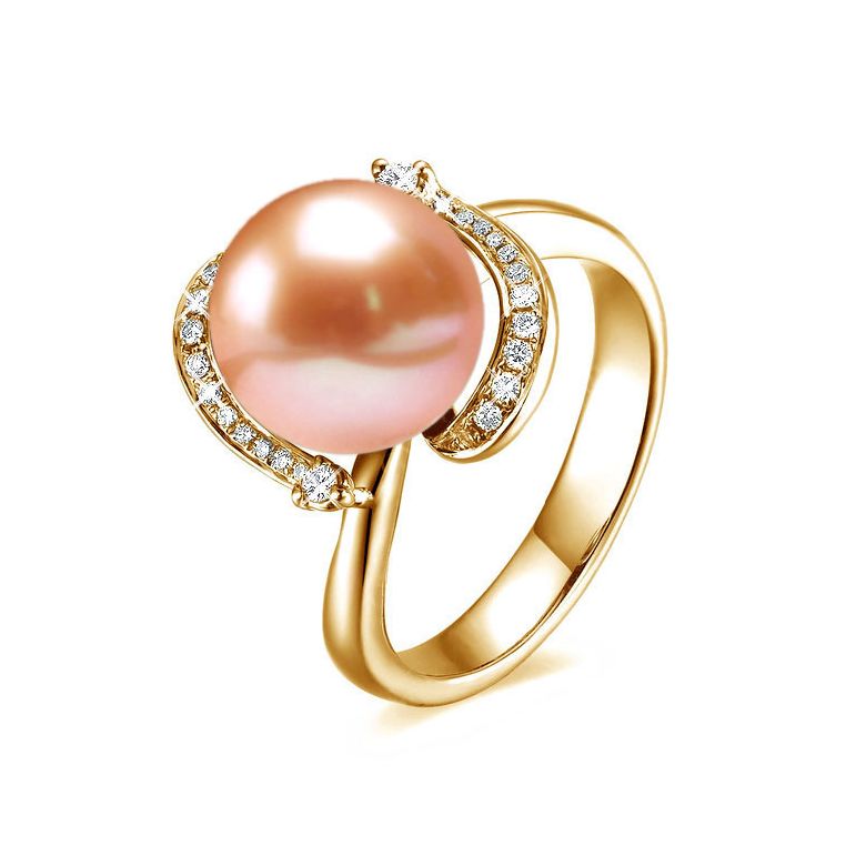 Anello Voluptueuse - Oro Giallo, Perla d'Acqua Dolce - 4