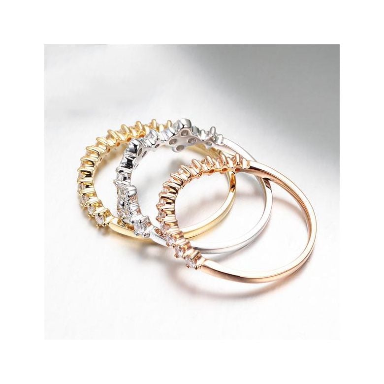 Anello Trio Danzante - 3 Ori e Diamanti | Classic Three Light - 4