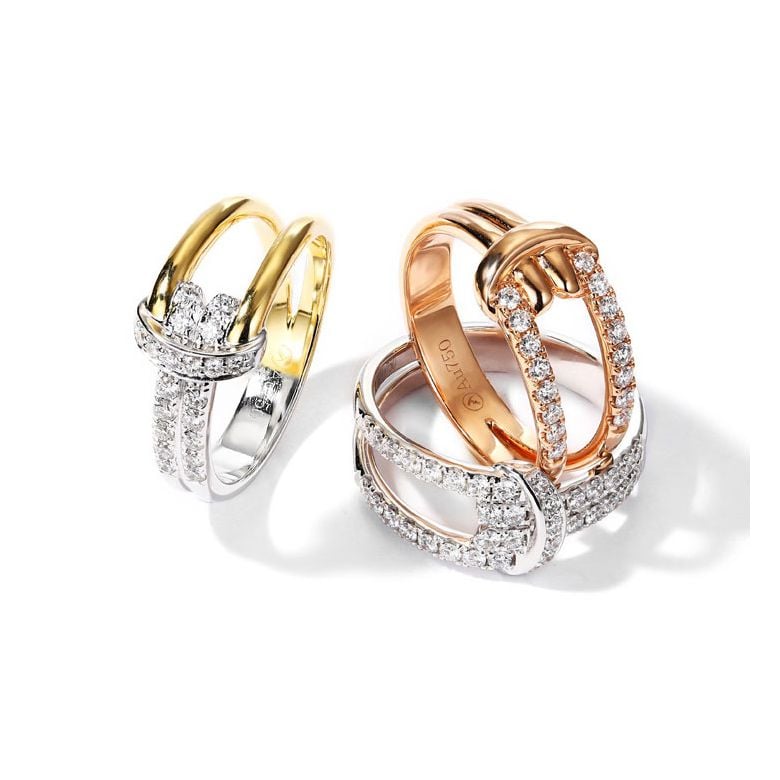 Anello Nodo Marino Oro giallo, Diamanti | Gemperles - 7