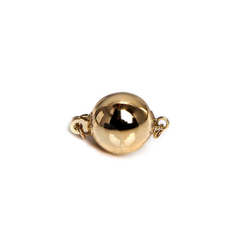 Chiusura Bolla. Palla liscia 9mm - Oro giallo 14kt - 1