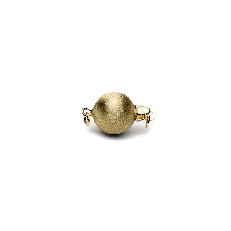Chiusura Stardust. Palla lavorata 7mm - Oro giallo 18kt. - 1