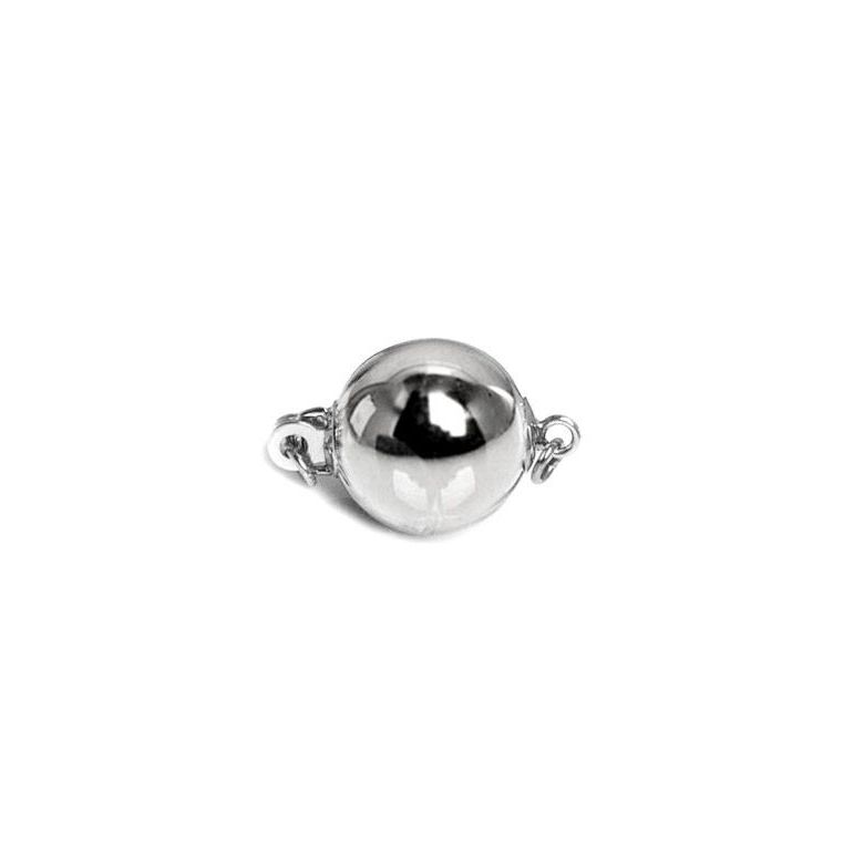 Chiusure Bolla. Palla 8mm - Oro bianco 14kt - 1