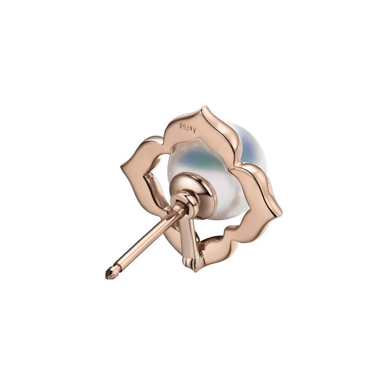 Orecchini Étoiles Filantes -  Perle Akoya Bianche Giappone & Oro Rosa - 6