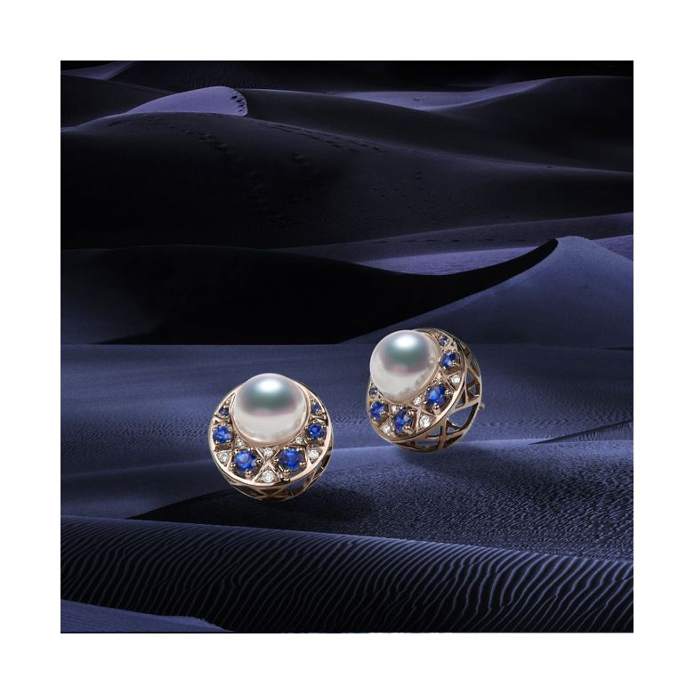 Orecchini Mikadzuki - Perle Akoya Bianche & Oro Rosa 18kt - 6