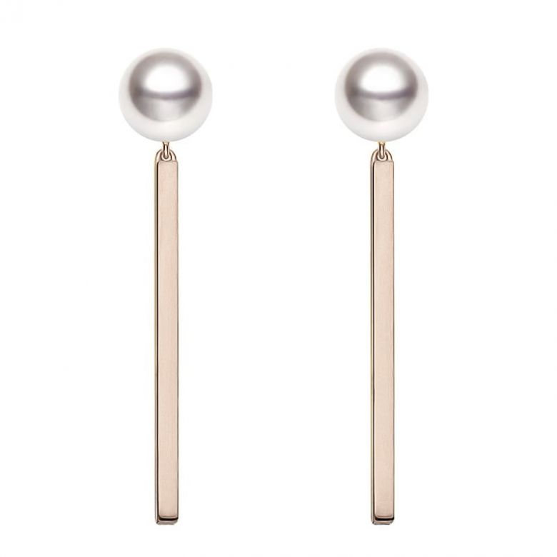 Orecchini Pendenti Rêverie - Oro Rosa & Perle Akoya - 1