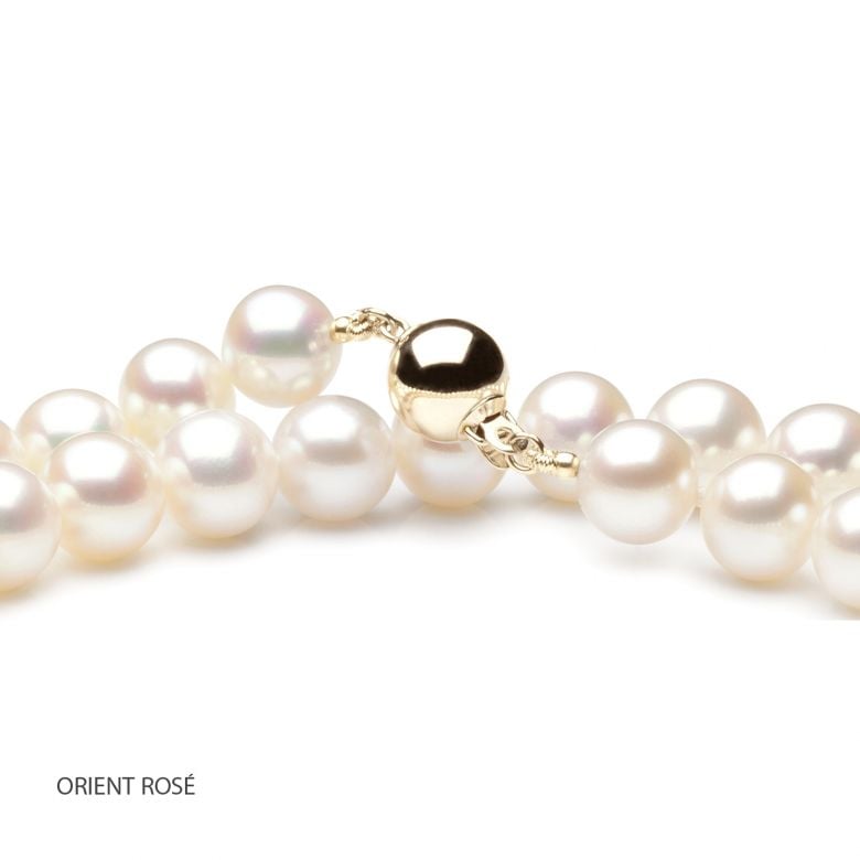 Collana Silo  - Perle d'Acqua Dolce Bianche - 8/8.5mm, AAA - 7