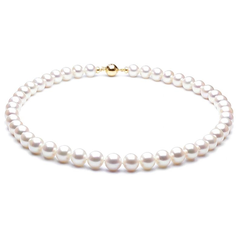 Collana Apollo  - Perle d'Acqua Dolce Bianche - 8.5/9.5mm, AAA - 3