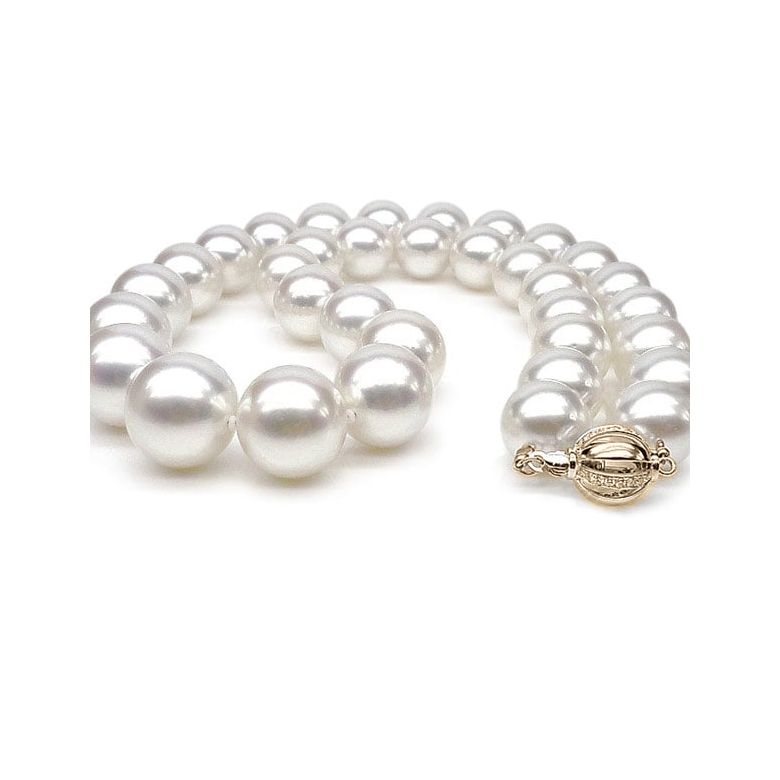 Collana Grand Hall - Grosse Perle d'Acqua Dolce Bianche - 11.5/12.5mm, AAA oro giallo - 1