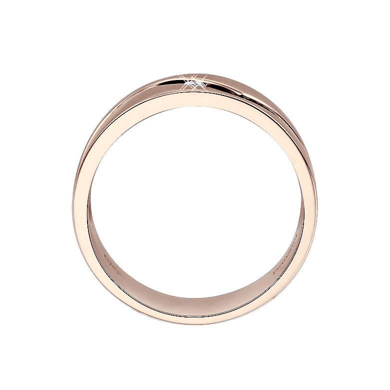 Anello uomo in oro rosa e diamante | Démétrius - 3