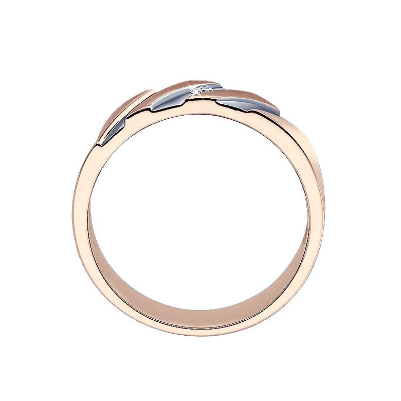 Anello per Uomo in Oro rosa 18kt & Diamante VS/G | Marcus - 3