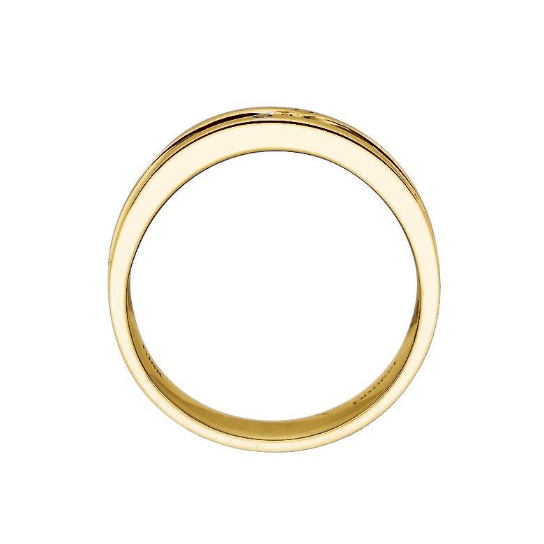 Anello Uomo - Oro giallo, rosa 9.50gr - Diamante 0.060ct - 2