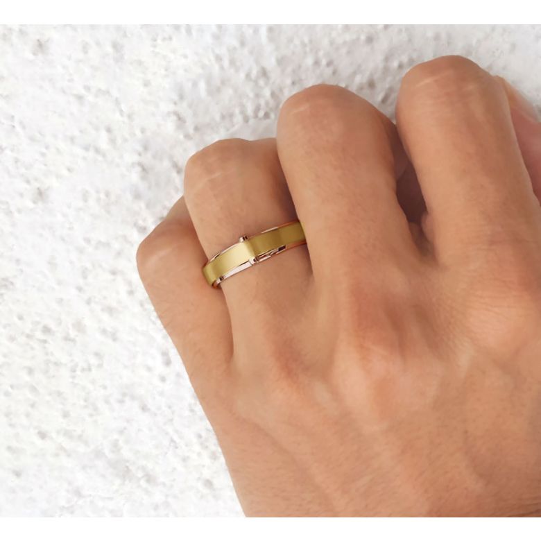 Anello da Uomo Montserrat - Oro giallo e rosa e Diamante - 2