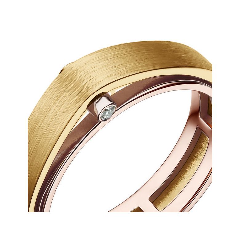 Anello da Uomo Montserrat - Oro giallo e rosa e Diamante - 3