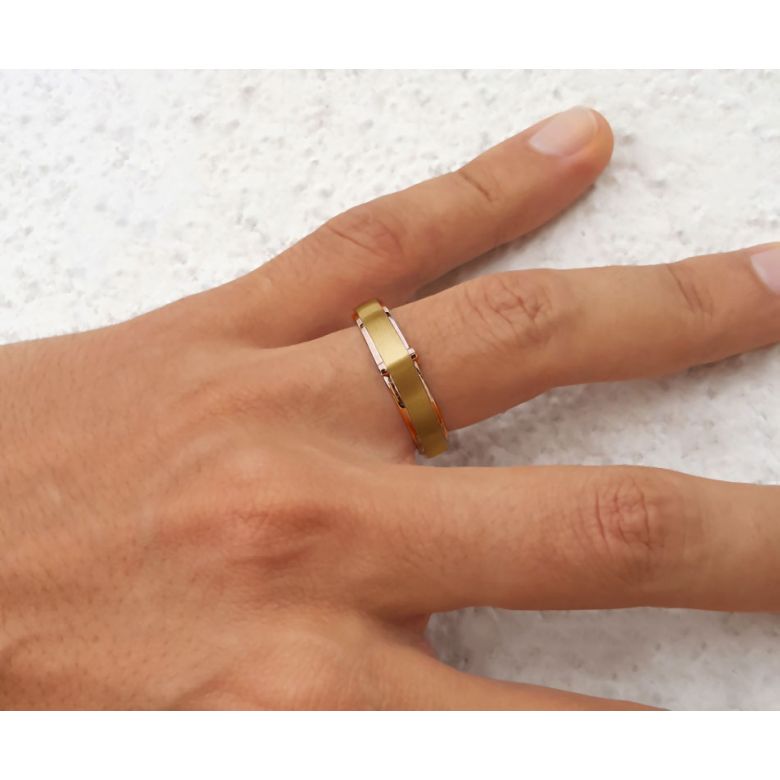Anello da Uomo Montserrat - Oro giallo e rosa e Diamante - 4