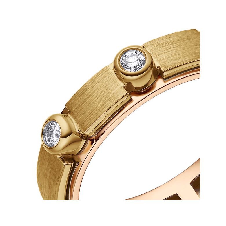 Anello per Uomo in Oro giallo e rosa, diamanti | Phède - 2