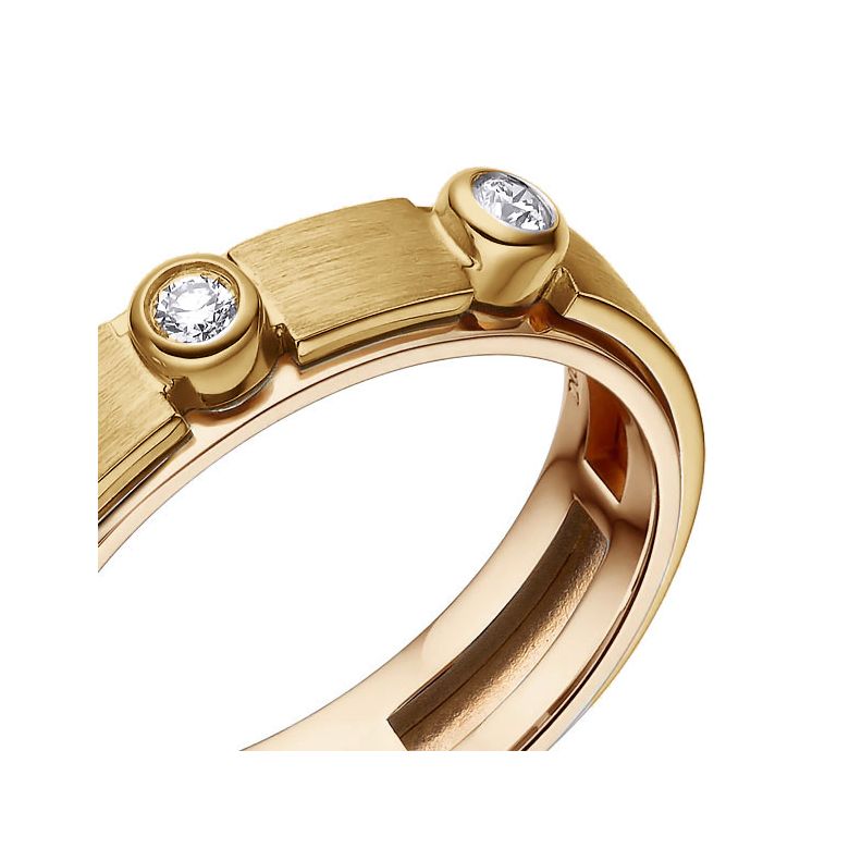 Anello per Uomo in Oro giallo e rosa, diamanti | Phède - 3