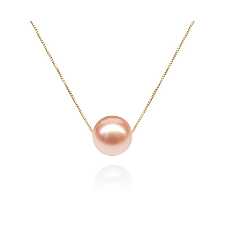 Girocollo Douceur perlée Oro Giallo 18kt, Perla di Acqua Dolce Rosa 10/10.5mm - 4