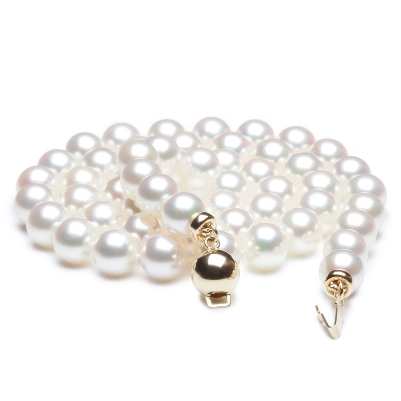 Collana Akira - Perle Bianche Akoya Giapponesi 6.5/7mm  - 1