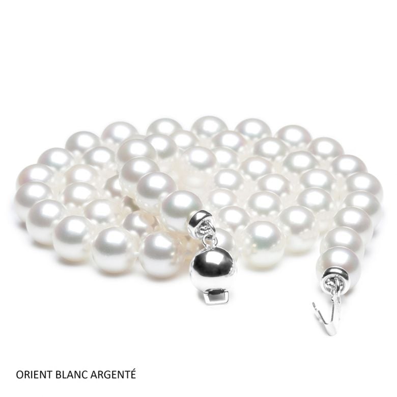 Collana Akira - Perle Bianche Akoya Giapponesi 6.5/7mm  - 3