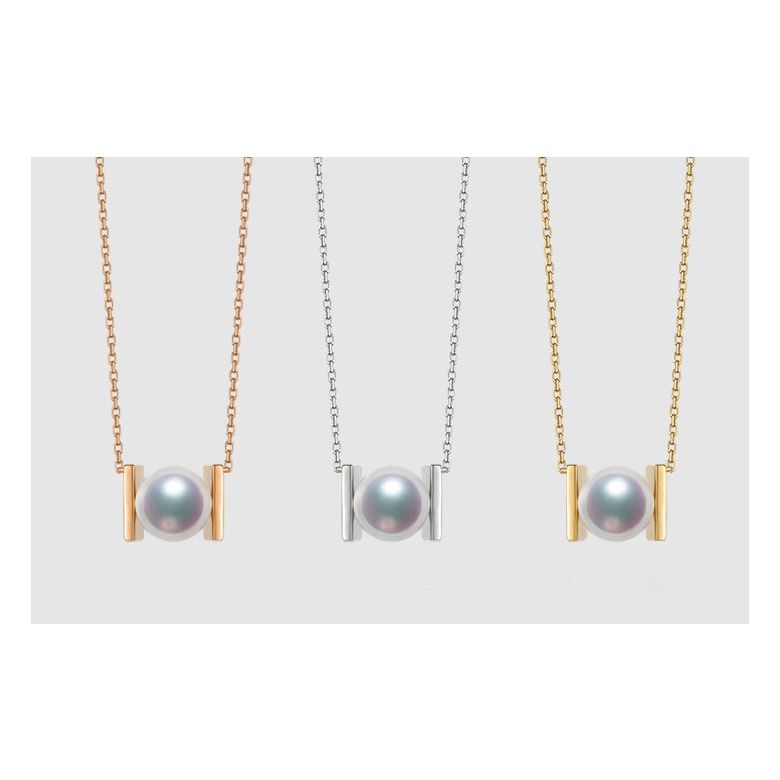 Ciondolo Otohiko. Sobrio, Moderno ed Elegante. Oro giallo e Perla Akoya I Gemperles - 5