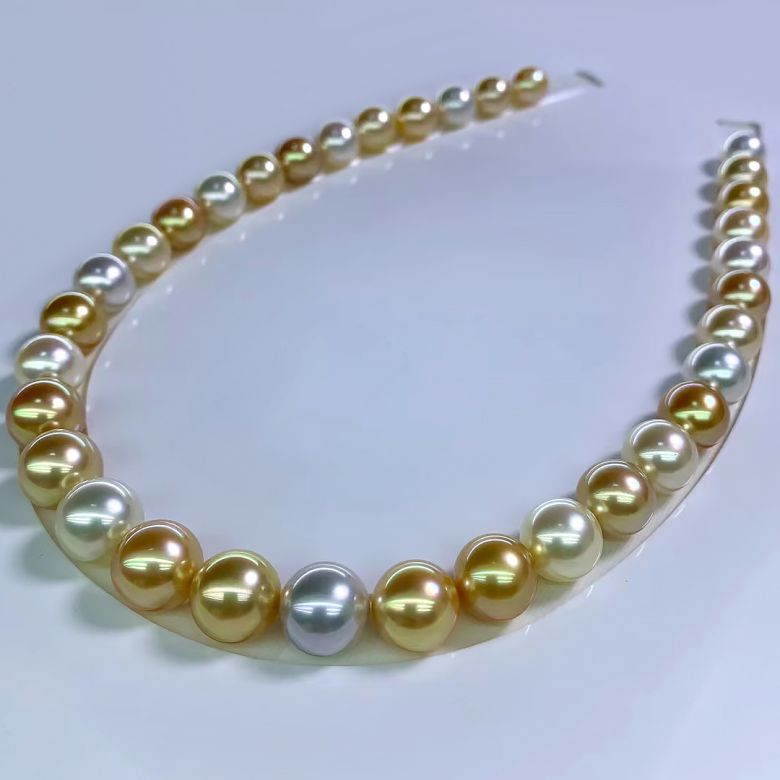 Collana Montjo - Perle Miste di Tahiti e Mari del Sud - 3