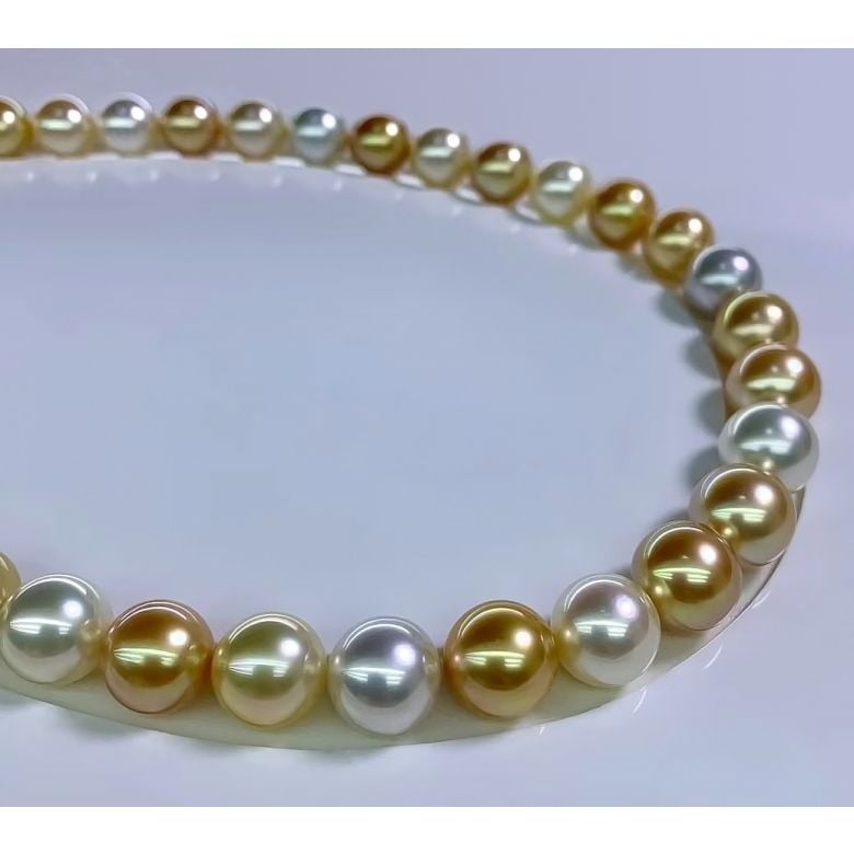 Collana Montjo - Perle Miste di Tahiti e Mari del Sud - 6