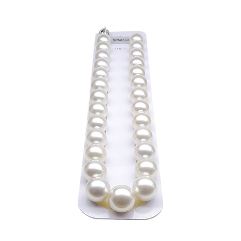 Collana Marie Antoinette Alta gioielleria. Perle d'Australia bianche 15/17mm - 3