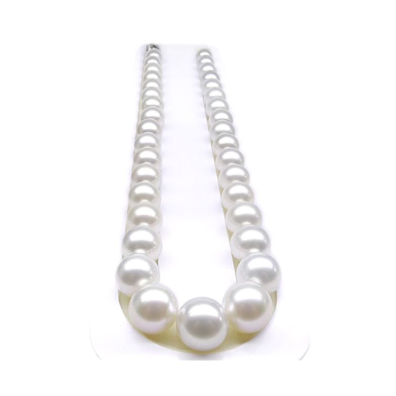 Collana perle d'Australia bianche - 11/13mm - AAA - 1