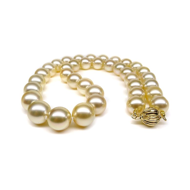 Collana Nefertiti - Perle Coltivate Dorate Gold dei Mari del Sud - 2