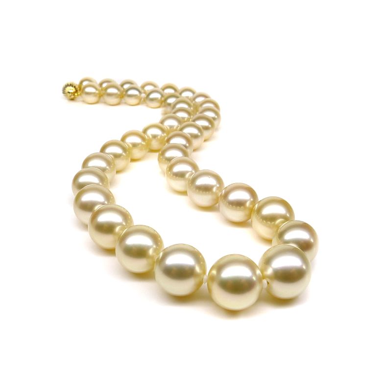 Collana Nefertiti - Perle Coltivate Dorate Gold dei Mari del Sud - 6