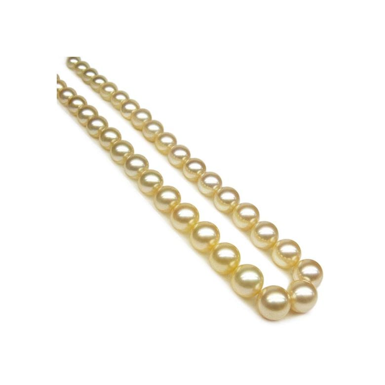 Collana perle d'Australia dorate - 9/11mm - AAA - 1