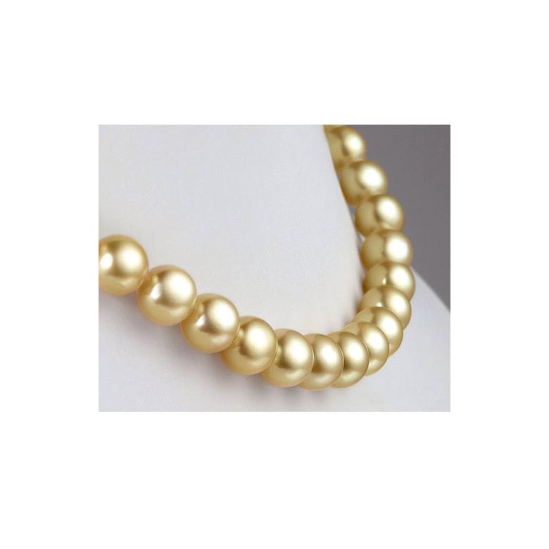 Collana Elisabeth II - Perle dei Mari del Sud Dorate oro bianco - 3